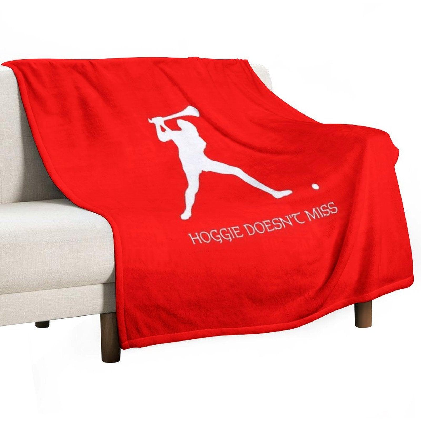 Hoggie Doesn't Miss! Throw Blanket