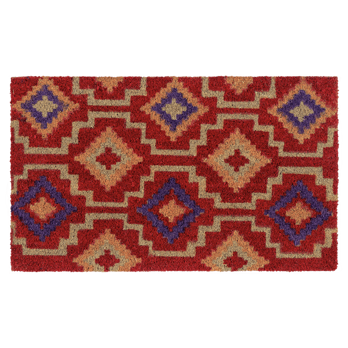 Lhasa Kilim - Red Coir Doormat