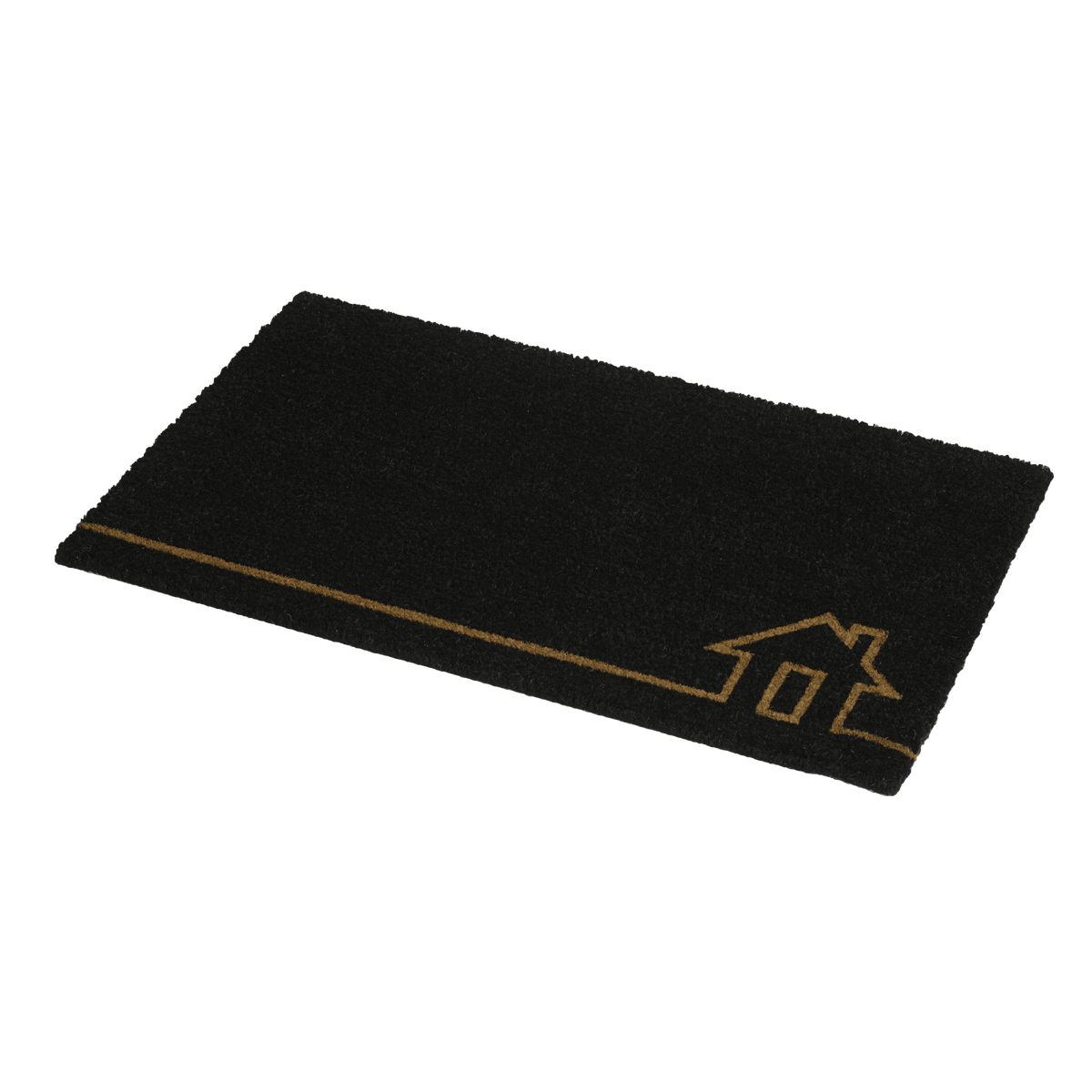 Home View - Black Coir Doormat