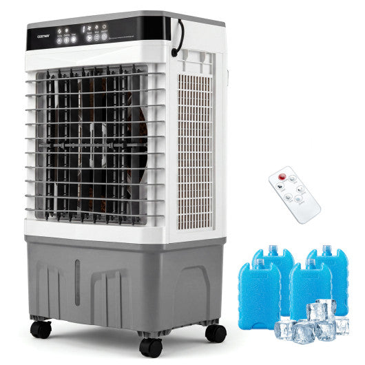 1800 CFM Evaporative Air Cooler with 4 Gal Water Tank-White