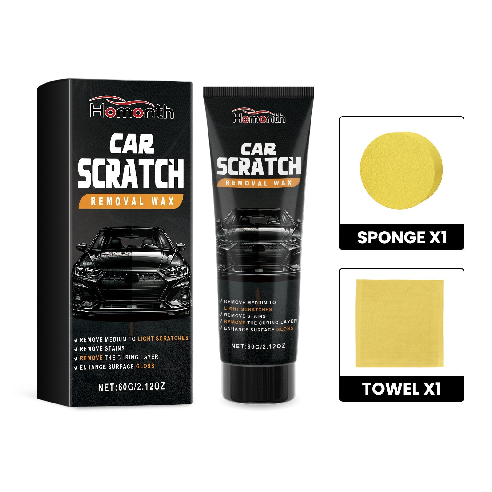 Car Scratch Removal Wax, Automotive Finish Coating Polishing Retreading Scratches Repair