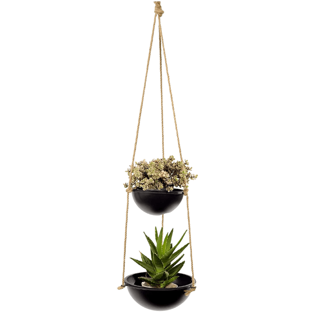 Hanging Planter with 2 Pots