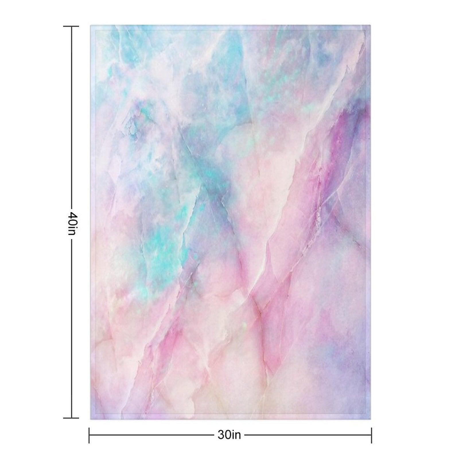 Iridescent Marble Throw Blanket