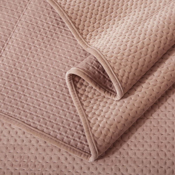 Kasentex Ultra Soft Plush Poly-Velvet Quilt Set, Queen, King, Room Decor, Graduation Gifts, Fathers Day Gift Kasentex