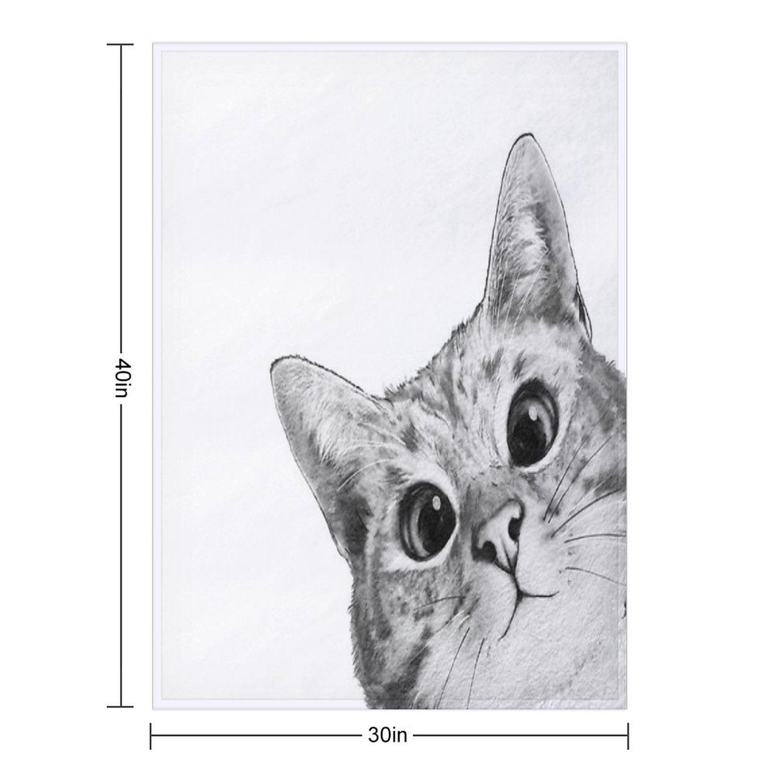 Sneaky Cat Throw Blanket