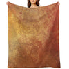 Rusted Copper And Gold Anti-pilling Throw Blanket