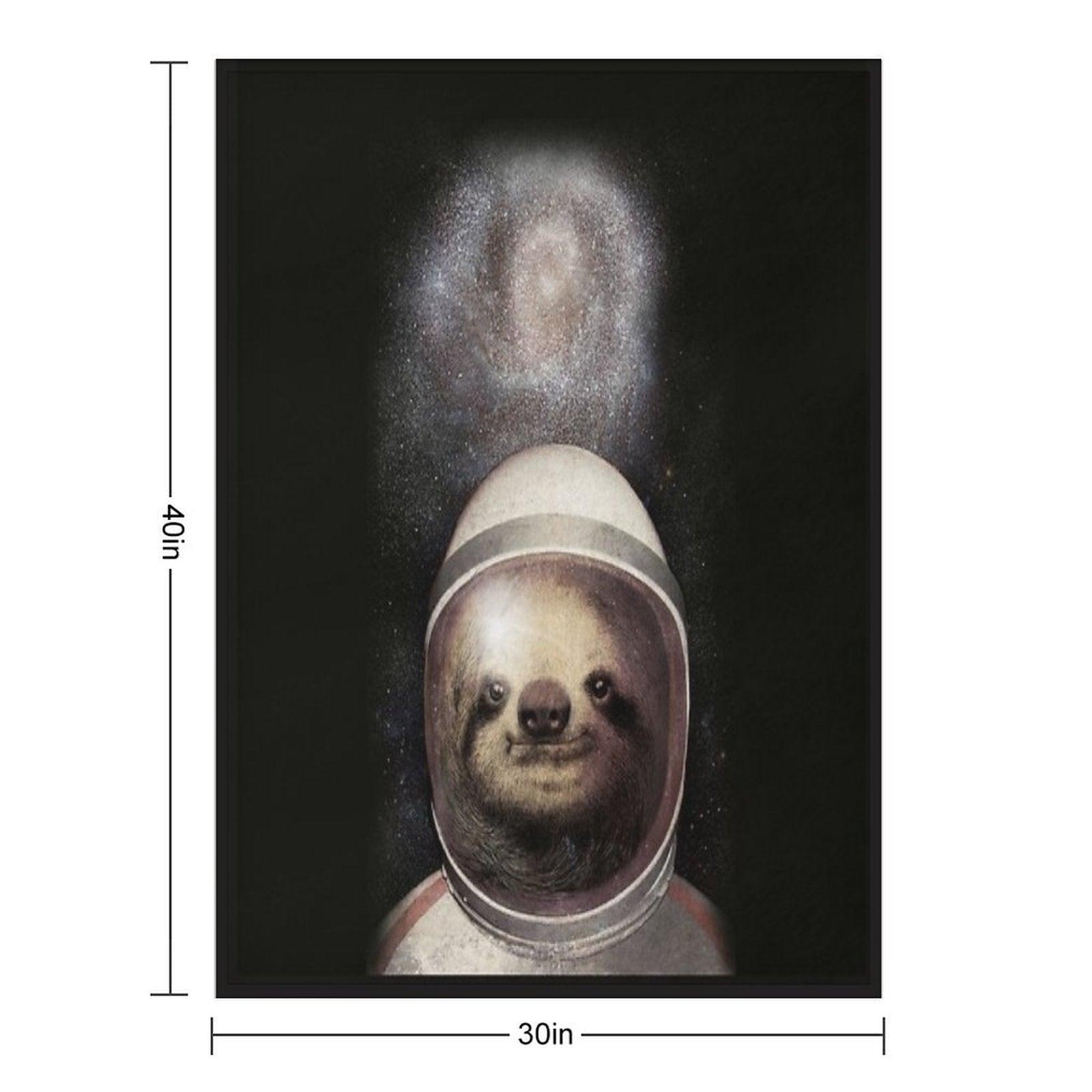 Space Sloth Throw Blanket