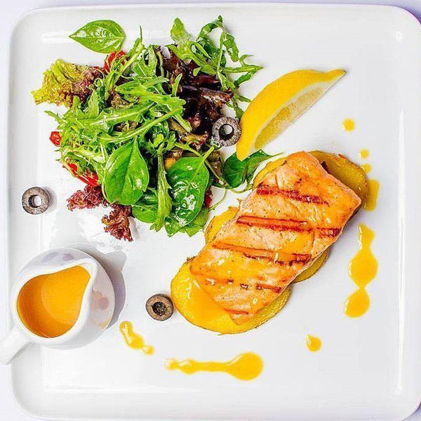 Large White Square Dish 12