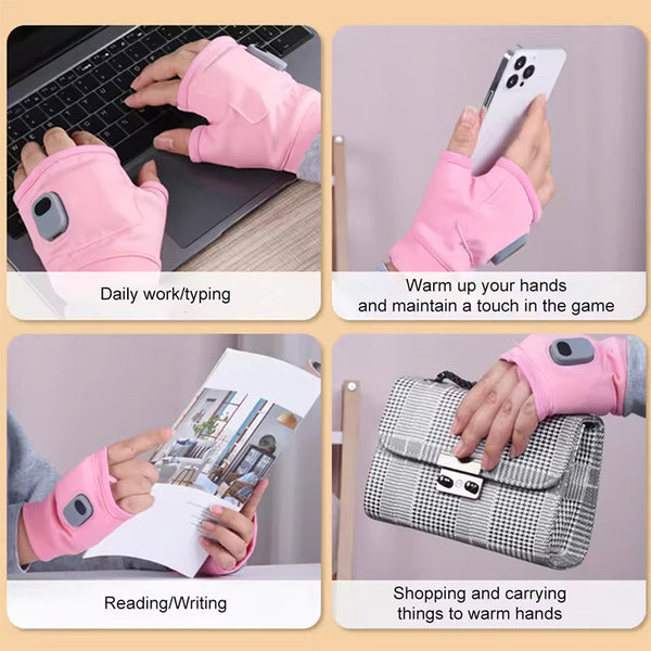 1 Pair of Rechargeable Winter Heated Gloves. USB-powered, great for outdoor activities like cycling, skiing, and motorcycling. - Gifts for You 'n Me