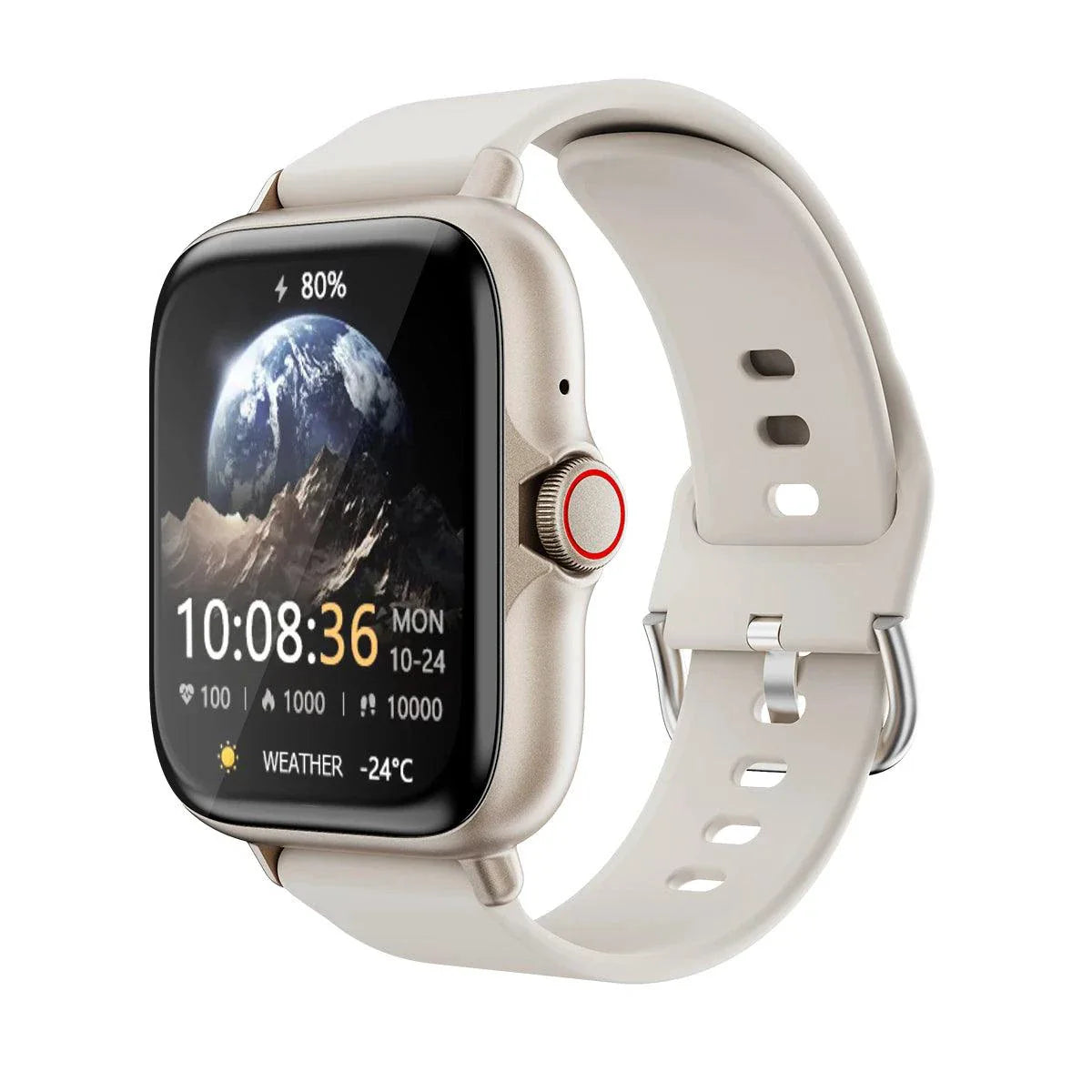 SmartTech 1.83'' Waterproof Smart Watch - Call & Message Alerts, Sleep Monitoring, Sports Pedometer for iPhone & Android