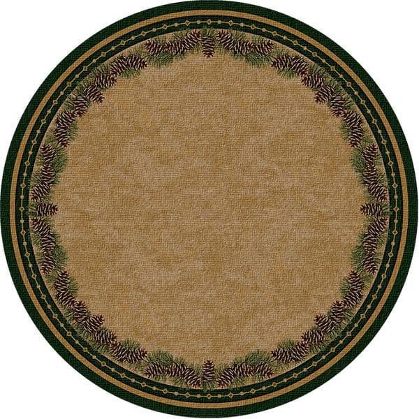 Just Pines 8' Round Area Rug - Gifts for You 'n Me