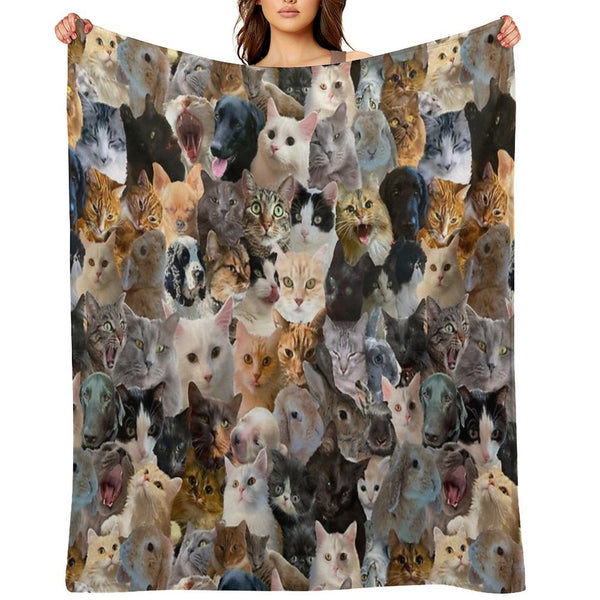 Animals!!! Compact Throw Blanket