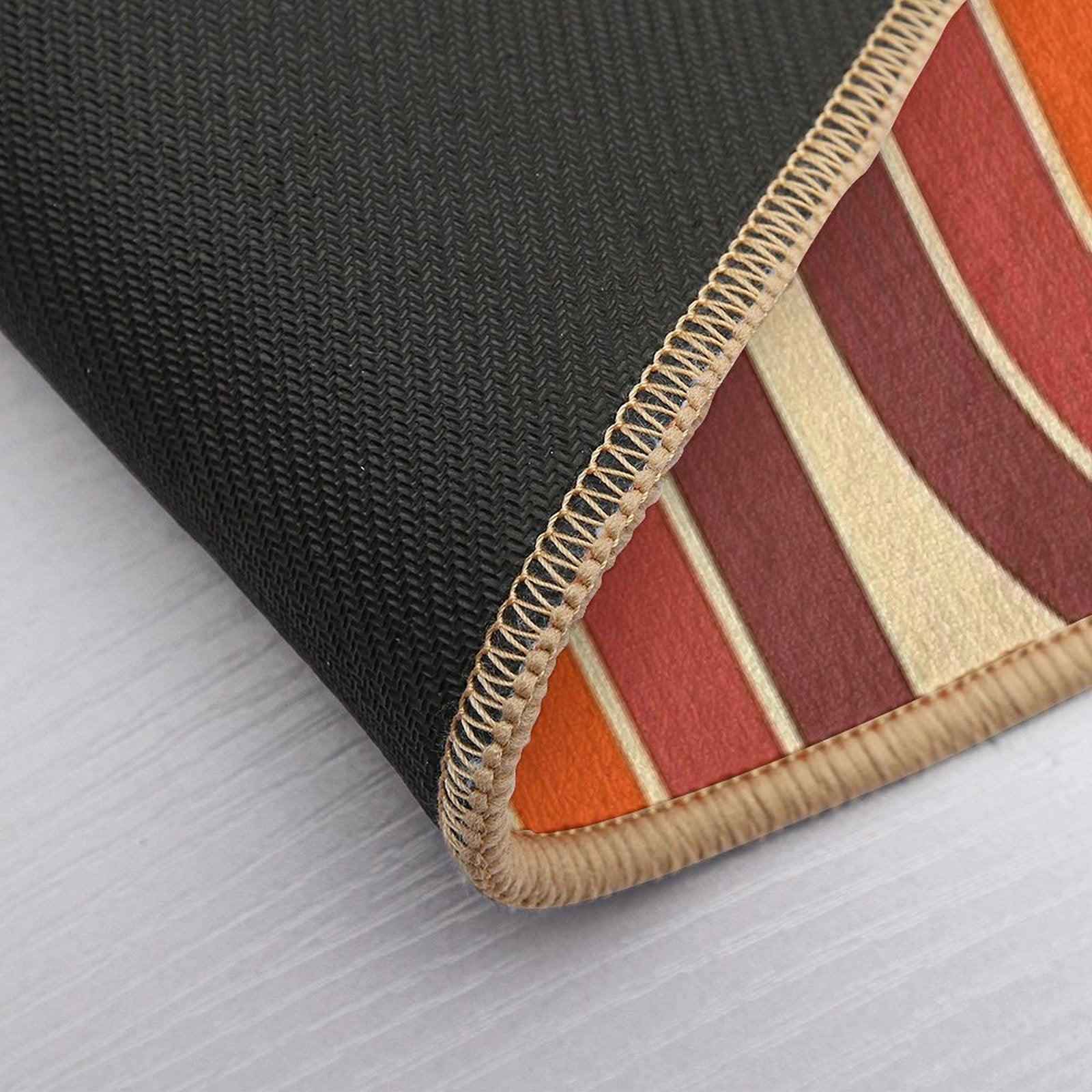 Retro Geometric Double Arch Design 522 Bath Mat