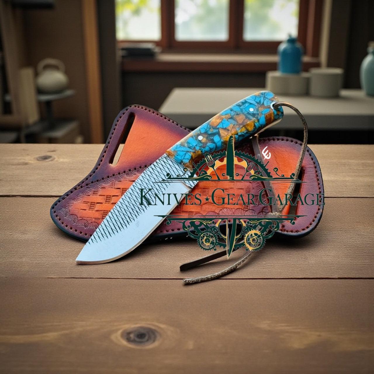 Handmade Hunting Knife with 3.7