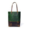 Green Women's Leather Tote