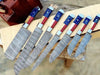 TEXAS FLAG HANDLE DAMASCUS KITCHEN KNIVES SET