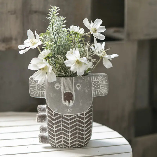 CEMENT KOALA PLANTER