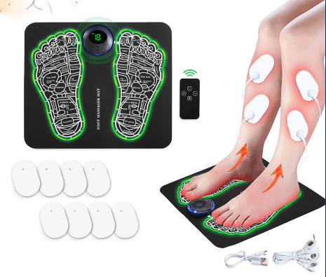 Ems Foot Stimulator Muscle Blood Circulation Feet Leg Relax Pain Relief Usb Foot Massager Mat
