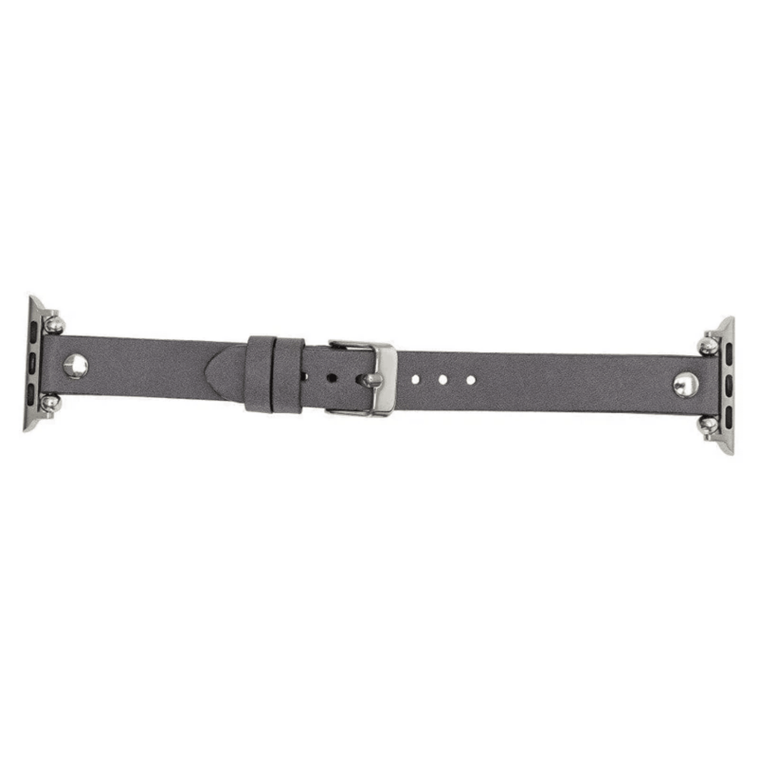 Apple Watch Dark Grey Leather Strap - Detroit