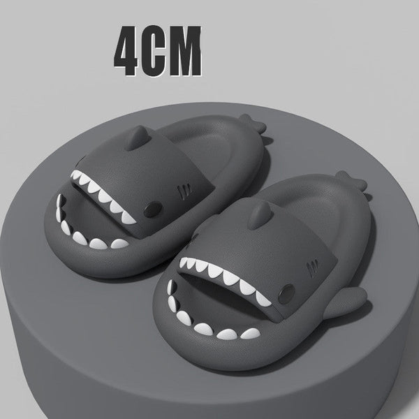 New Men and Women Summer Slippers Lovely Shark Shape Slides Outdoor Women Shoes Flip Flops Lightweight Open Toe Beach Pool Slides Sandals Shark Shower Slipper