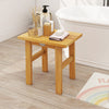18 Inch Teak Shower Bench Spa Bath Stool for Shaving Legs