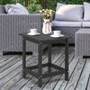 18 Inch Weather Resistant Side Table for Garden Yard Patio-Black