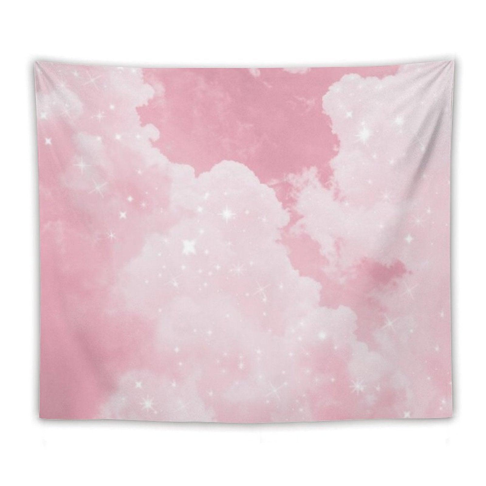 Pink Clouds Sparkling Tapestry