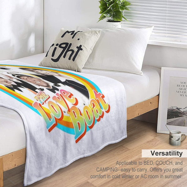 The Love Boat - Retro Eco-conscious Throw Blanket