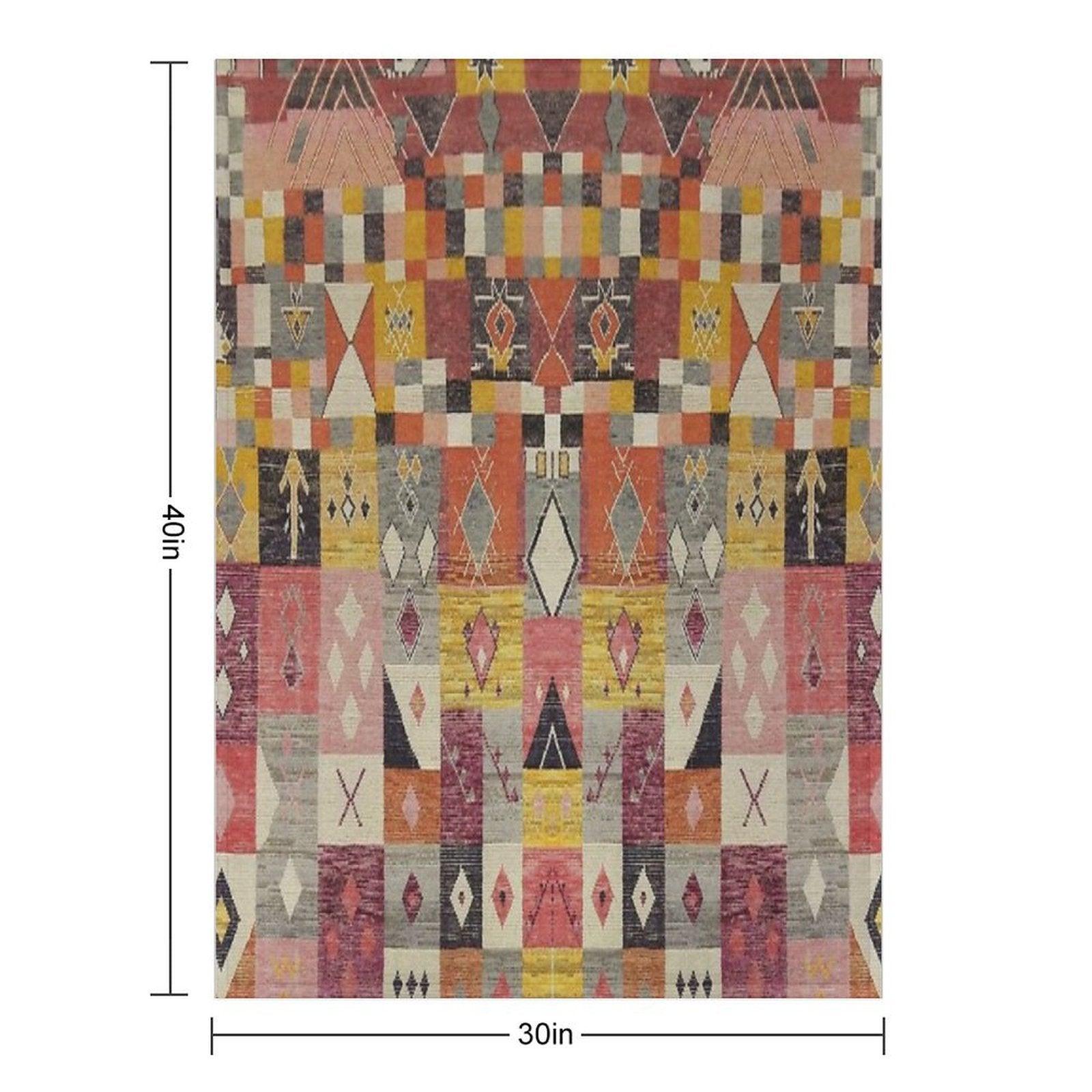 Moroccan Berber Carpte Throw Blanket