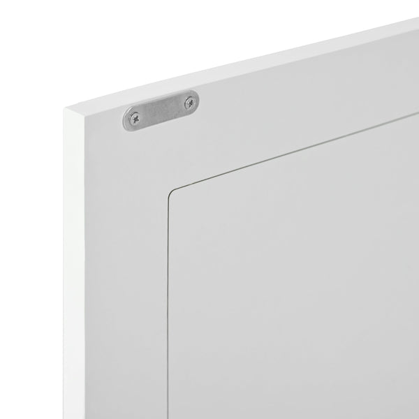 Furniture Style Cat Cabinet Cream White Cat Litter Box with Sisal Scratching Door MDF