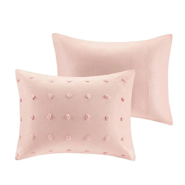 Brooklyn Cotton Jacquard Comforter Set with Euro Shams and Throw Pillows - Gifts for You 'n Me