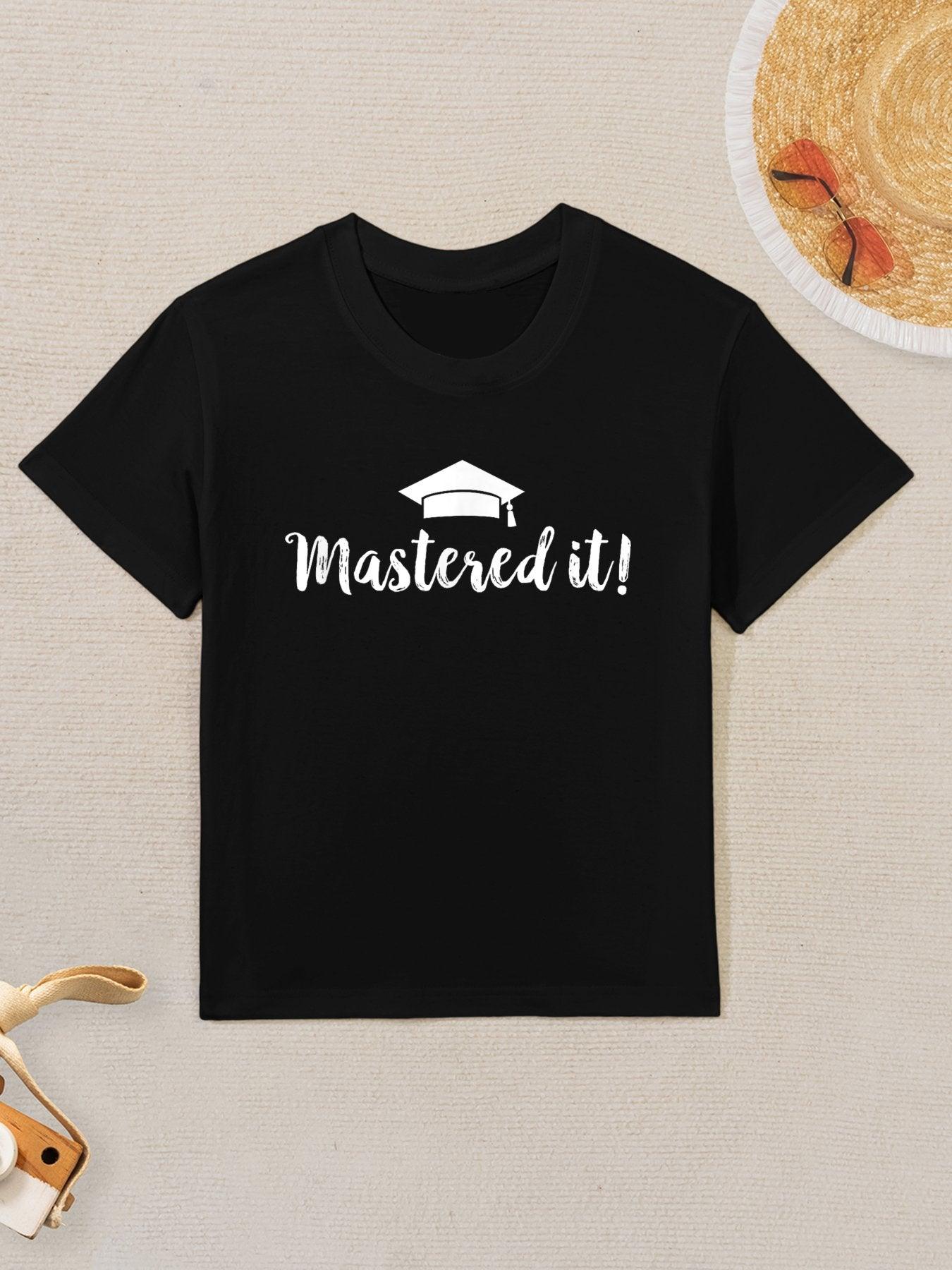 Masters Degree Graduation Gift - Mastered It Kids T-Shirt