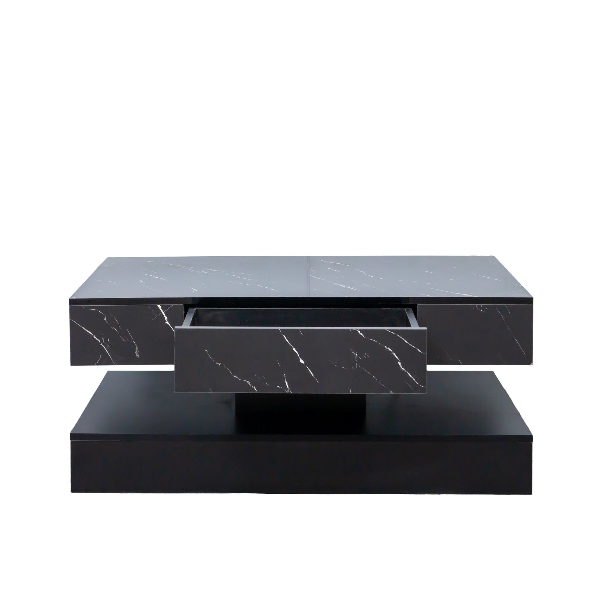 Modern LED Coffee Table with Ambient Lighting for Living Room Contemporary Furniture