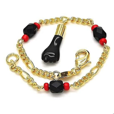 18k Gold Azabache Black Hand Figa Kabbalah 6