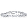 18K White Gold Plated Tennis Bracelets