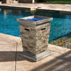 19-Inch Outdoor 40K BTU Natural Stone Fire Column (SAK36771)