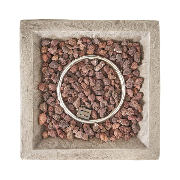 19-Inch Outdoor 40K BTU Natural Stone Fire Column (SAK36771)