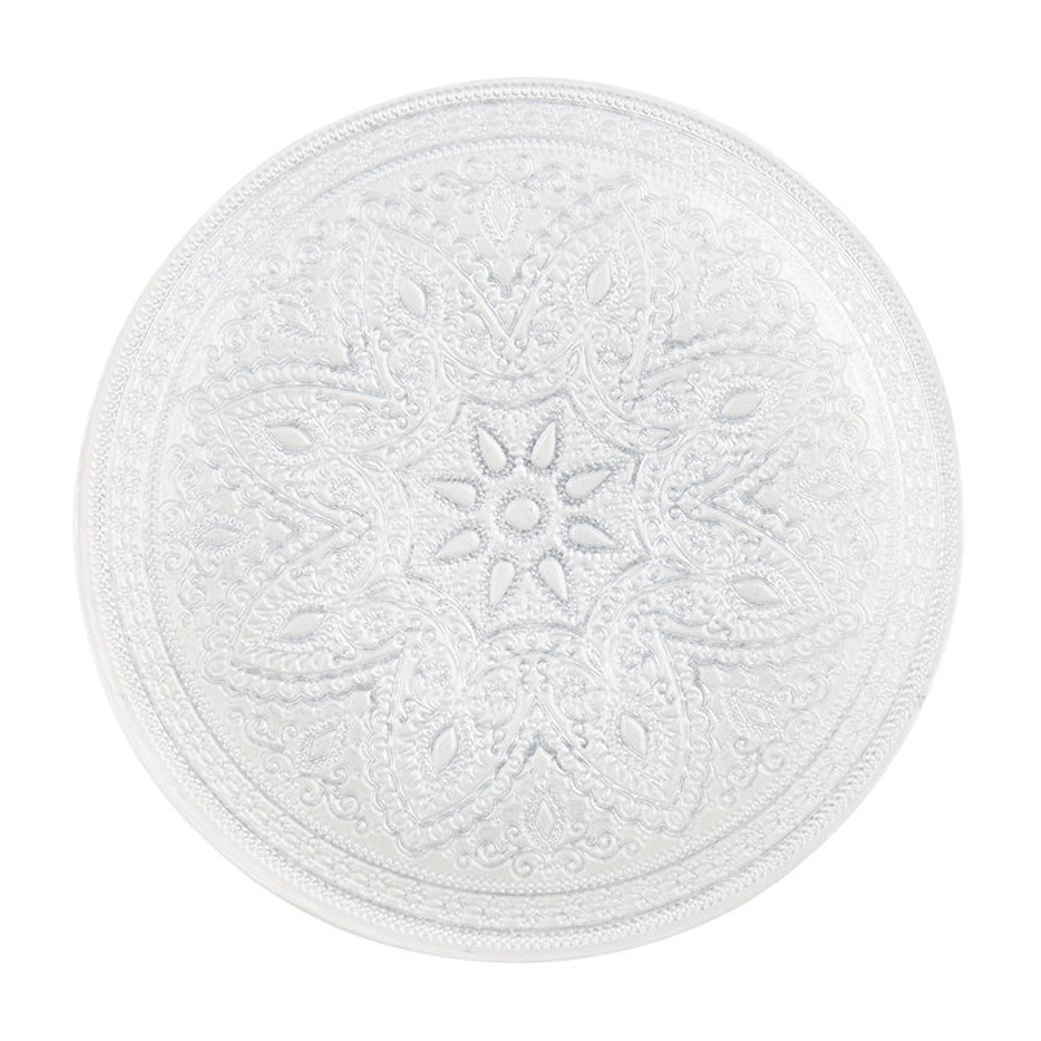Divine Glass Charger Plates 4-Piece Set - Silver 13