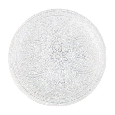 Divine Glass Charger Plates 4-Piece Set - Silver 13