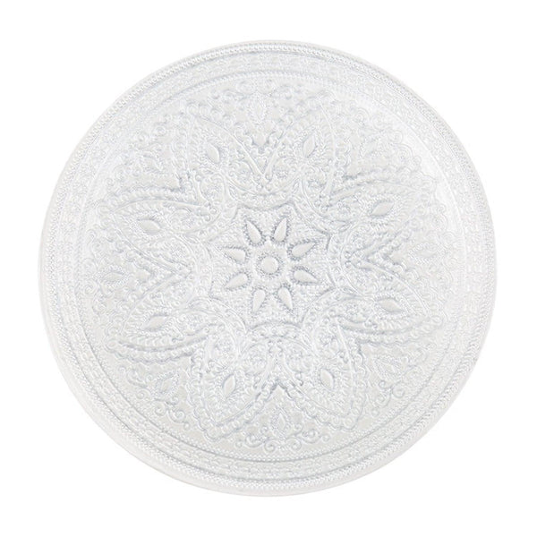 Divine Glass Charger Plates 4-Piece Set - Silver 13