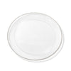 Elite Glass Charger Plates with Silver Rim 6-Piece Set 13