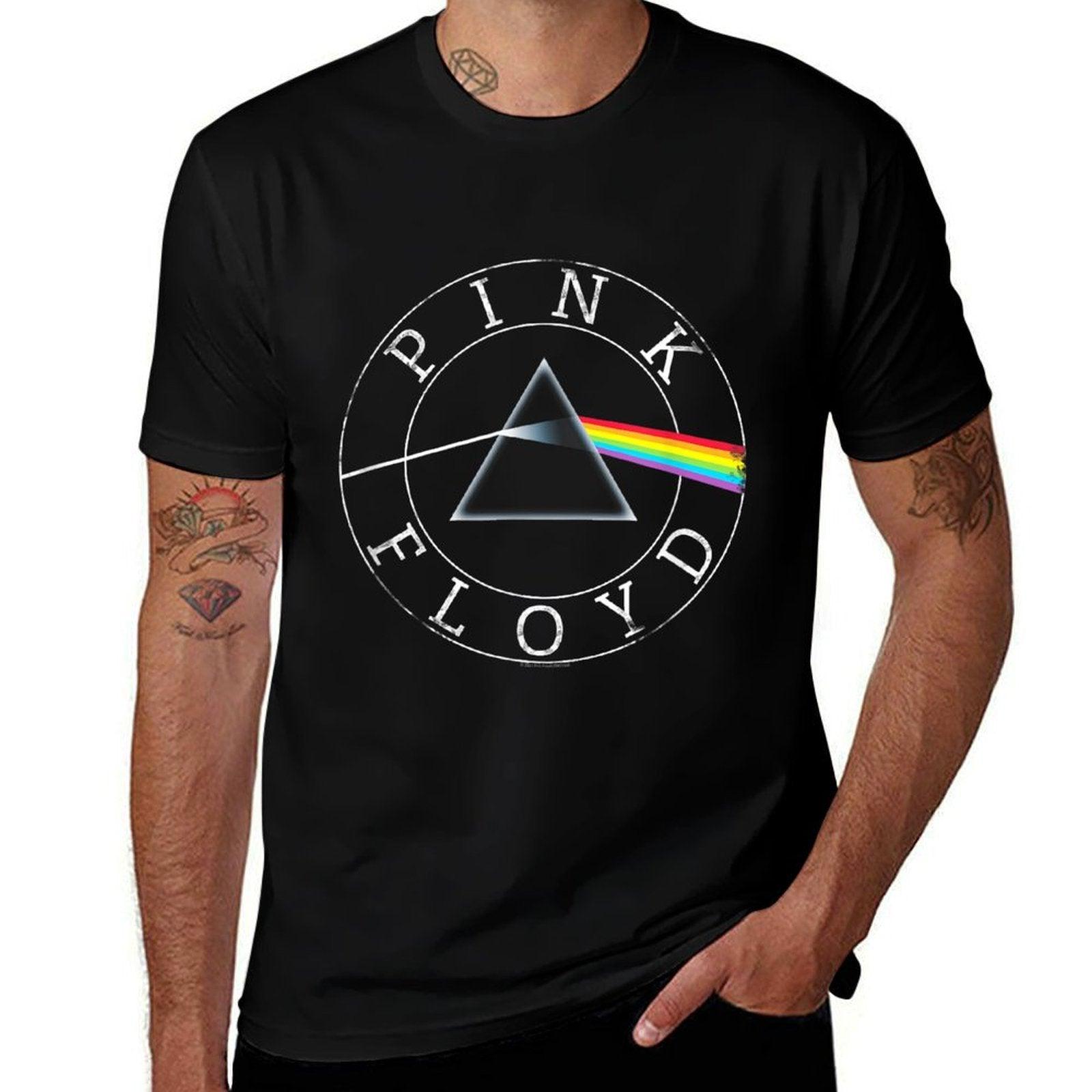 Pink Floyd Rock Band Prism Circle Logo  Breathable T-Shirt