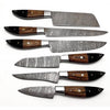 DAMASCUS KITCHEN KNIVES SET