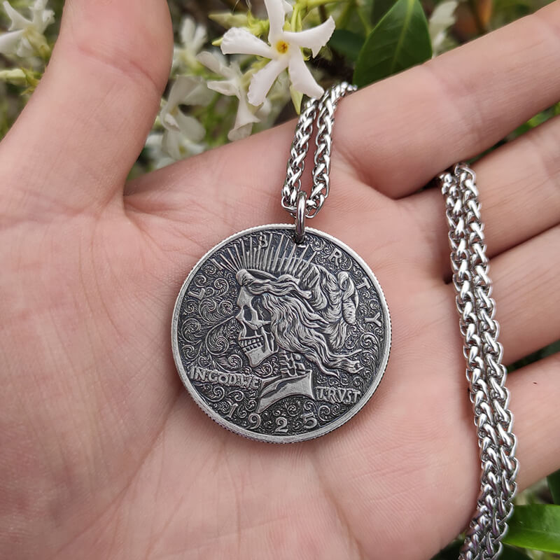 1925 American Goddess Hobo Nickel Pendant