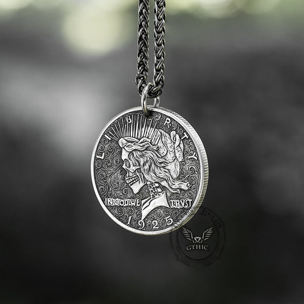 1925 American Goddess Hobo Nickel Pendant