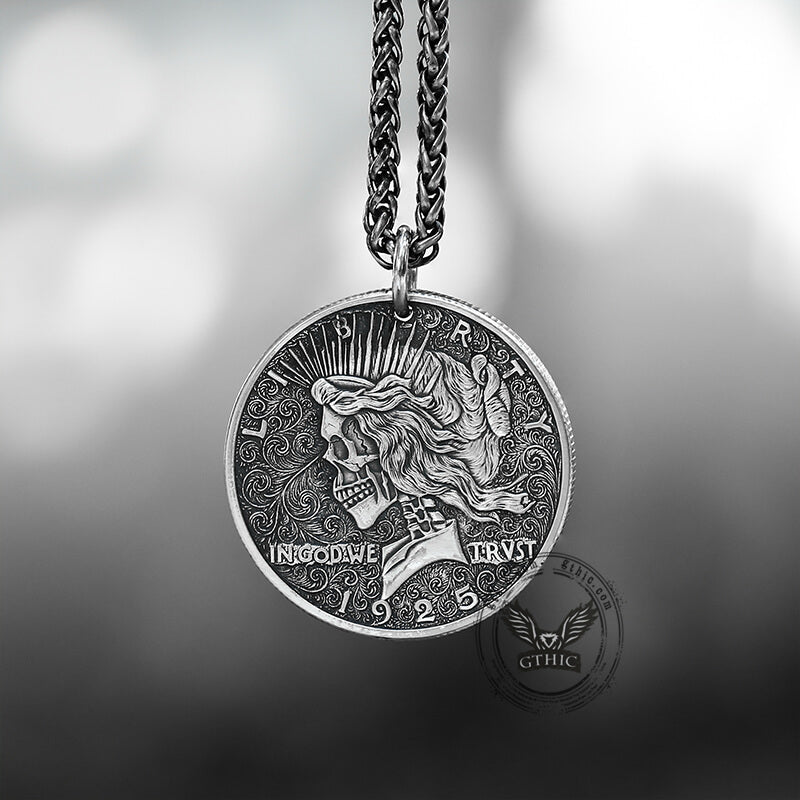 1925 American Goddess Hobo Nickel Pendant