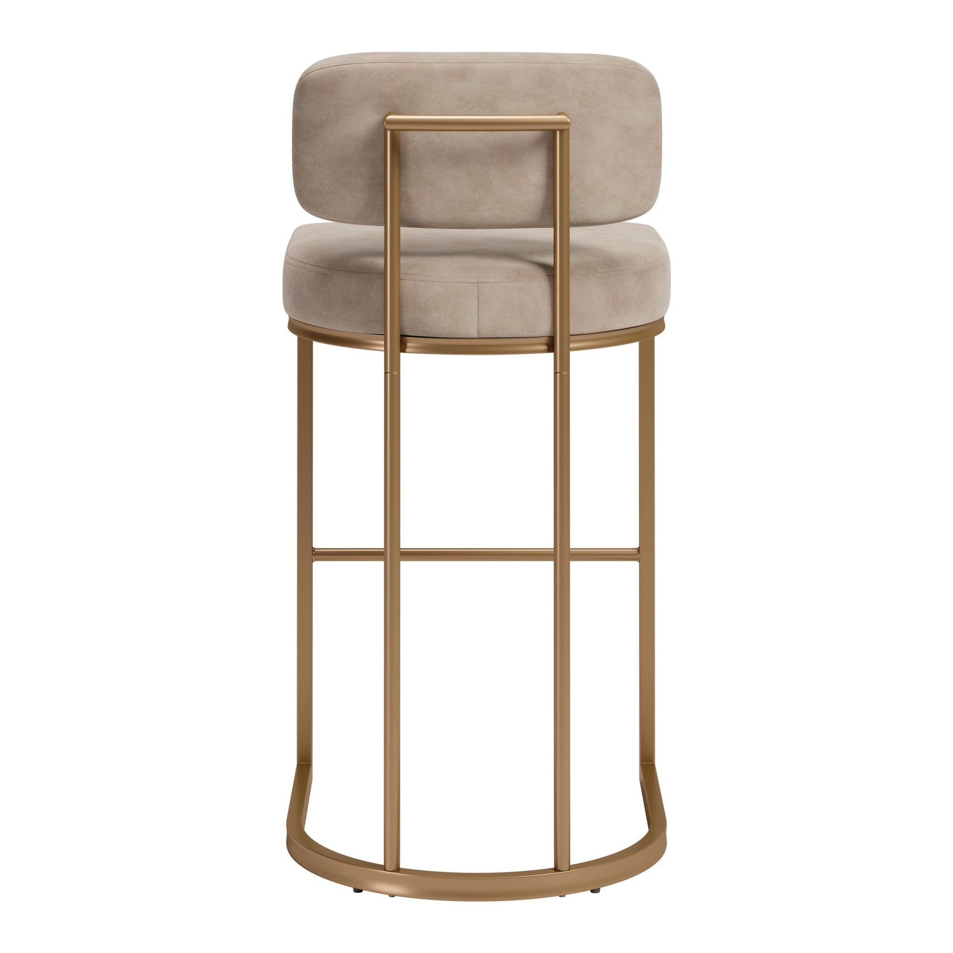 Velar Barstool (Set of 2) Beige