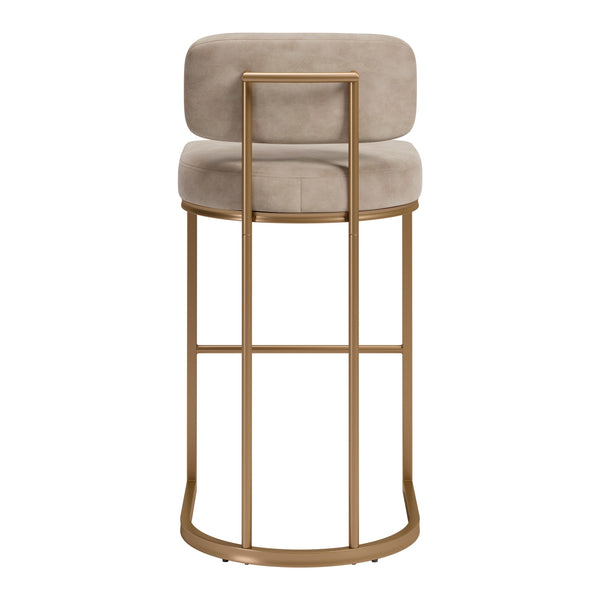 Velar Barstool (Set of 2) Beige