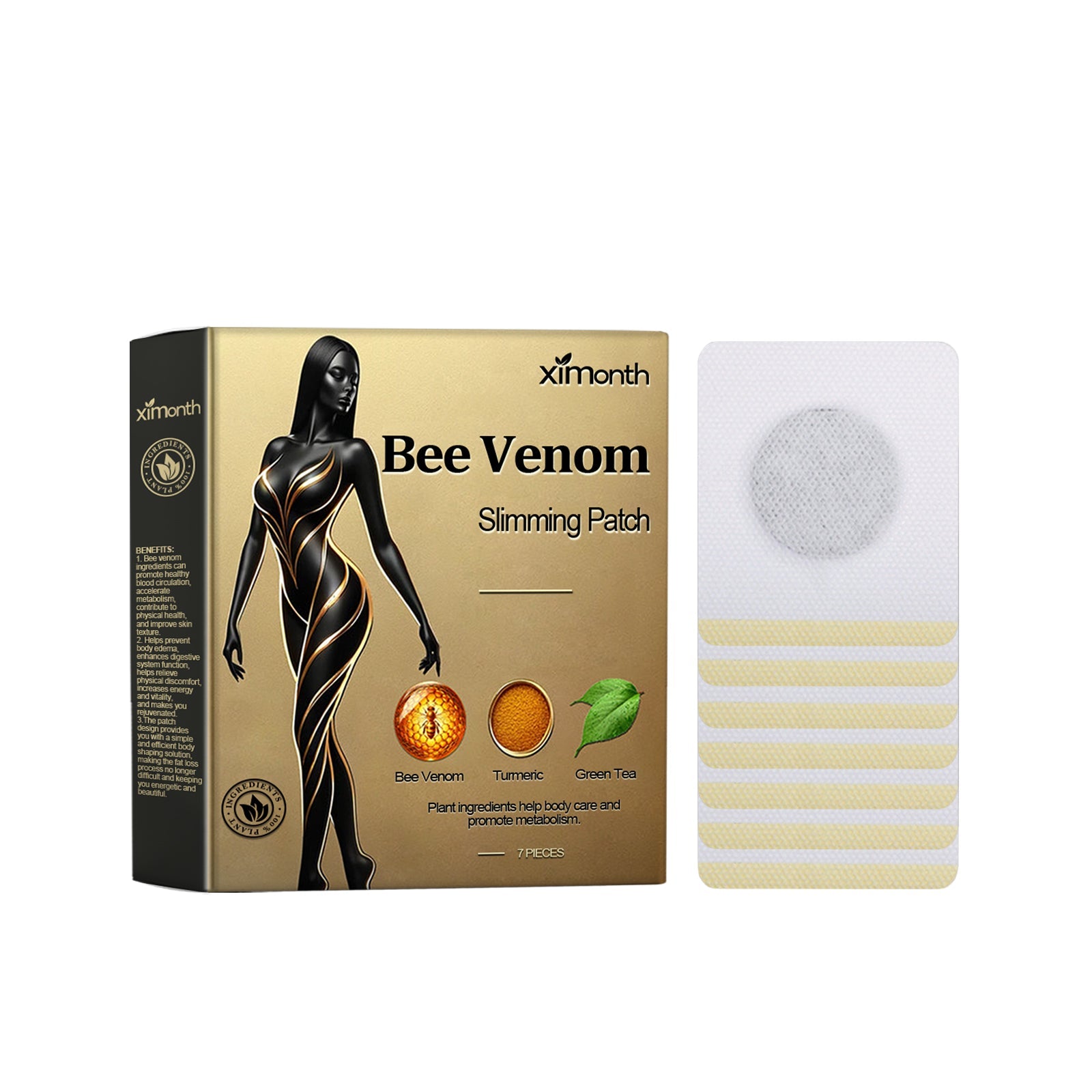 Beesvenom Body Shaping Patch, Shaping And Firming Body, Skin, Belly, Meat, Slim Body, Light, Beautiful And Considerate