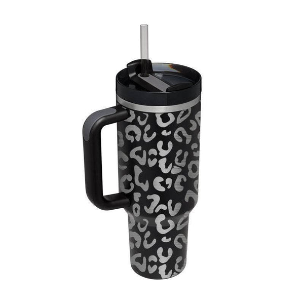 Thermal Mug 40oz Straw Coffee Insulation Cup With Handle BPA Free